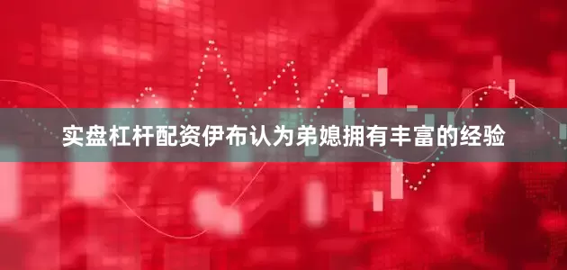 实盘杠杆配资伊布认为弟媳拥有丰富的经验